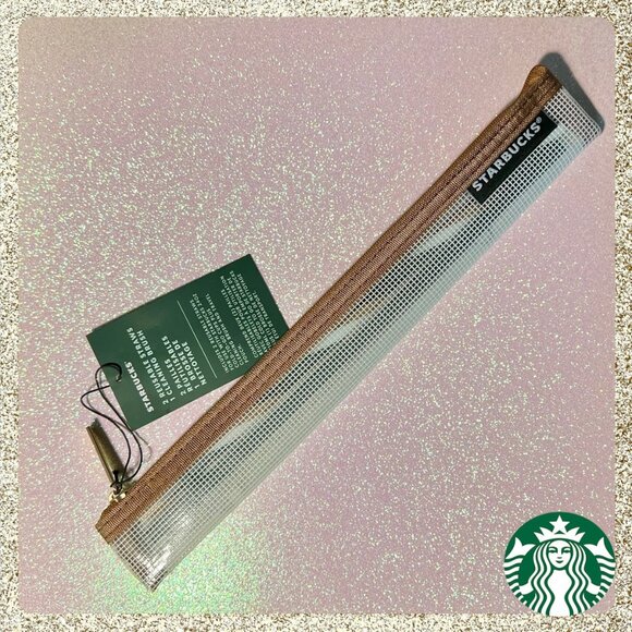 ⭐️ Starbucks Reusable Straws & Brush Set w/ Mesh Bag NWT ♻️🌎 - Picture 1 of 9
